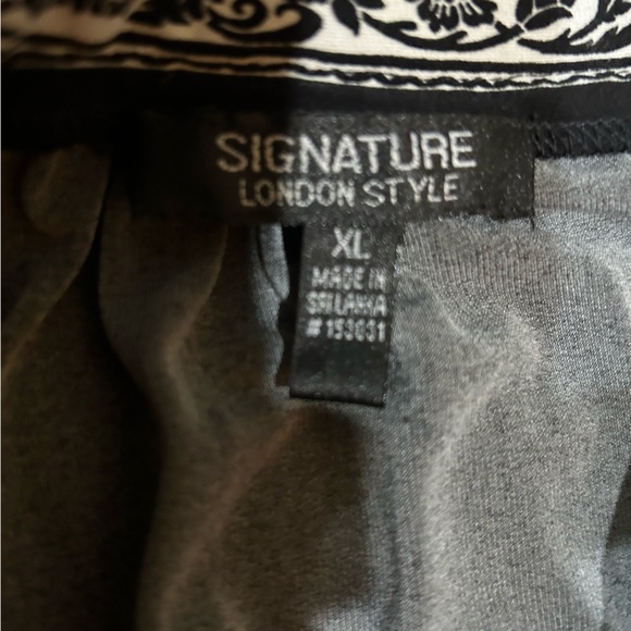 Signature London Style Women’s black & white paisley boho tunic dress. Size XL - Picture 8 of 9